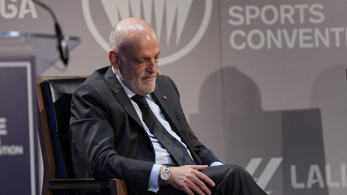 Javier Tebas, presidente de La Liga, en una foto de archivo