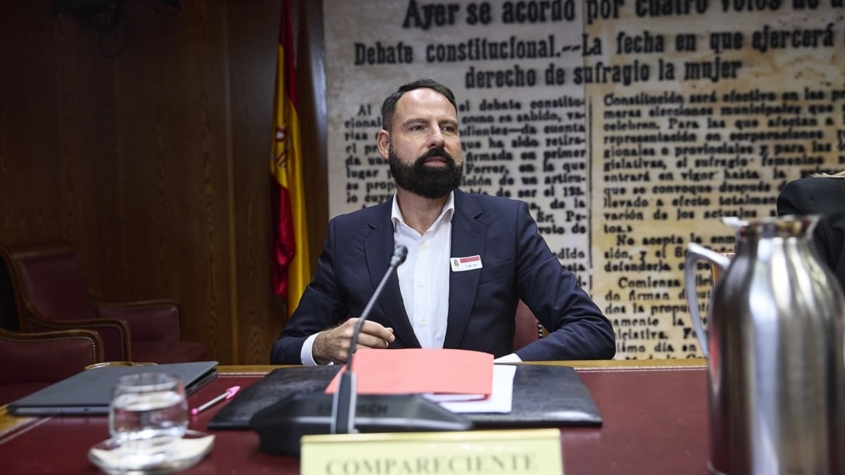 El presidente de Enusa, Mariano Moreno Pavón, en la comisión de investigación sobre el ‘caso Koldo’.