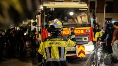 Cuatro muertos en el derrumbe del edificio de la calle Hileras de Madrid