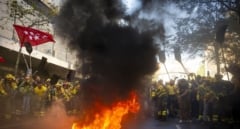 Miles de bomberos forestales de toda España se manifiestan en Madrid para exigir mejoras en sus condiciones laborales