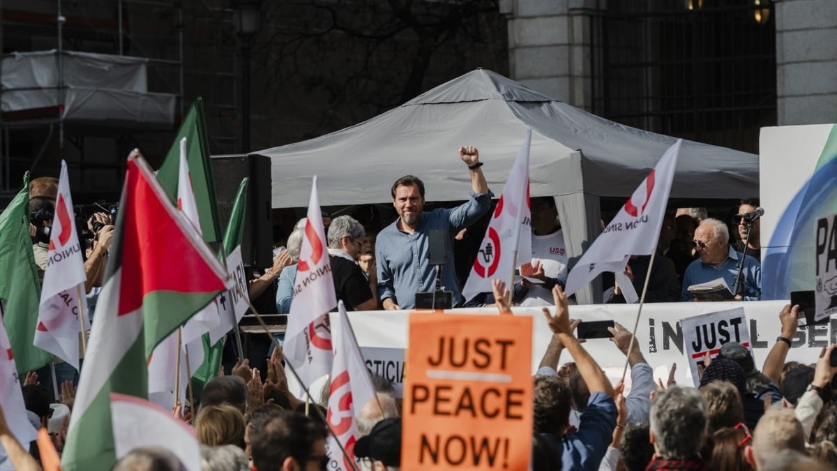 Personalidades de la cultura y la política se movilizan en Madrid por una “paz justa y duradera” en Palestina