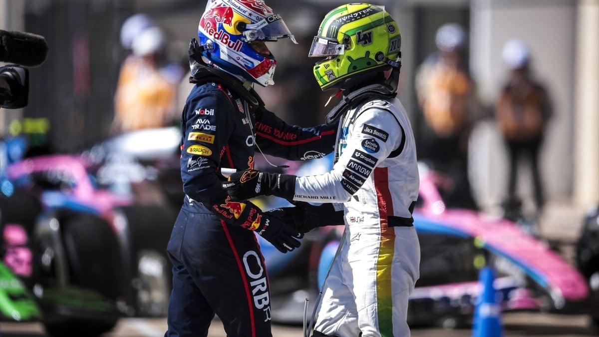 Verstappen y Lando Norris en el pasado GP de EE.UU
