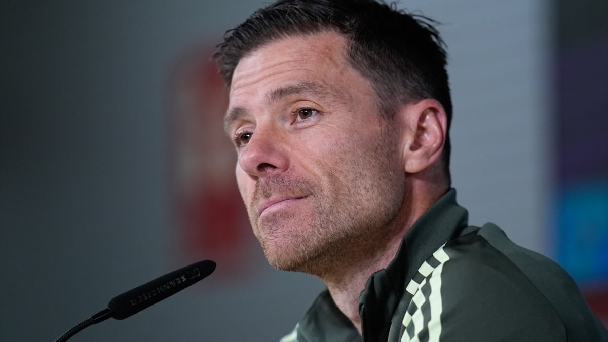 Xabi Alonso en la rueda de prensa previa al partido frente al Valencia CF