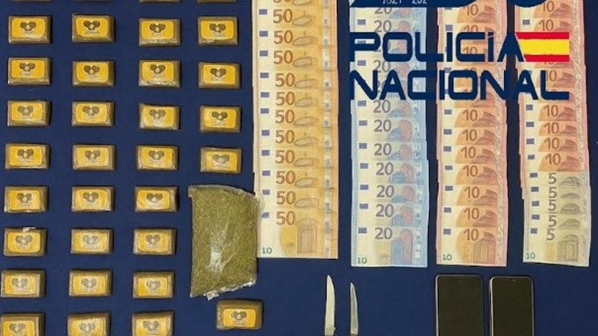 Material incautado por la Policía Nacional