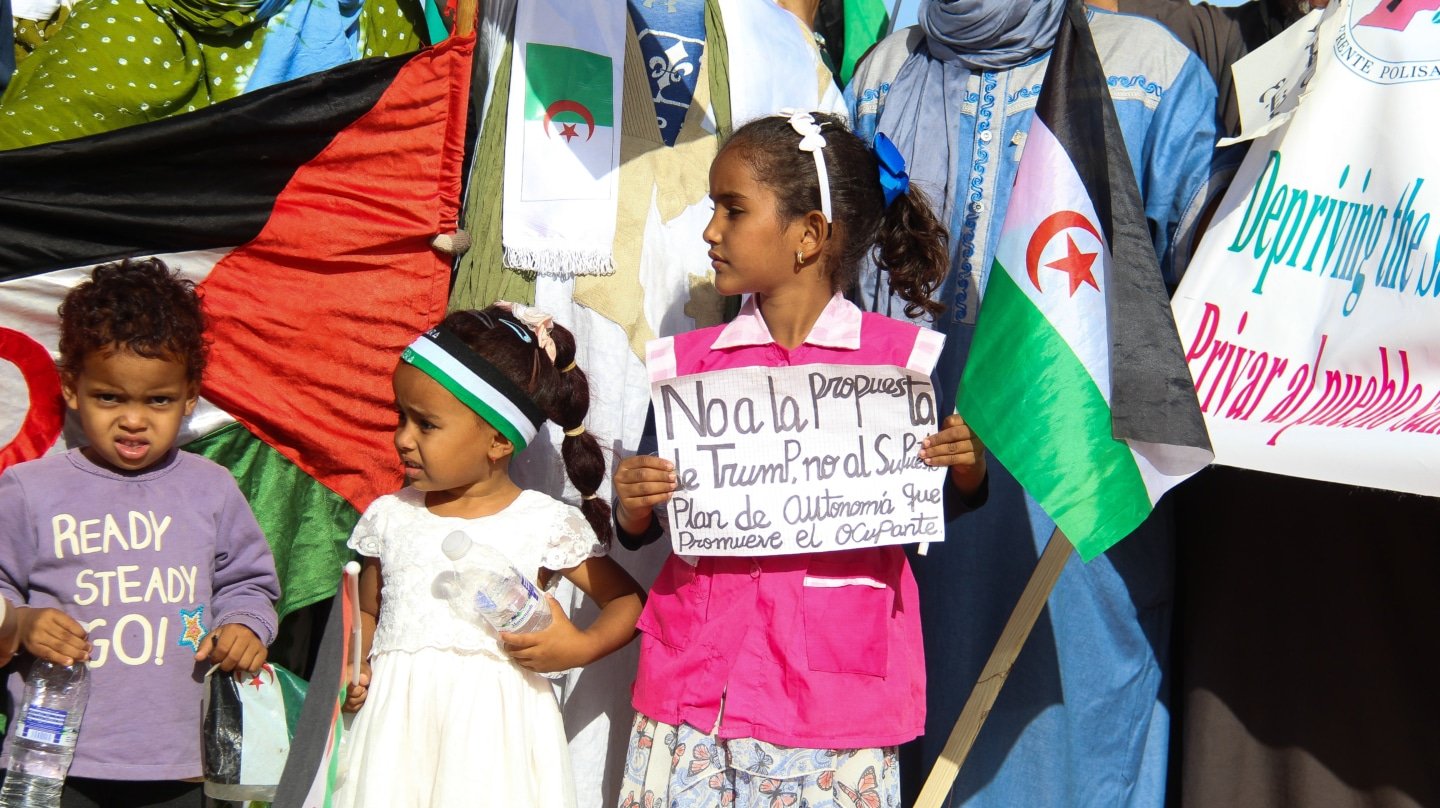 “Trump, no hagas grande Marruecos”: las protestas saharauis, en imágenes