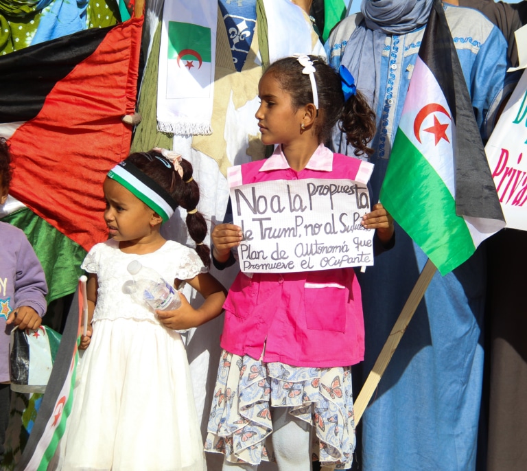 “Trump, no hagas grande Marruecos”: las protestas saharauis, en imágenes