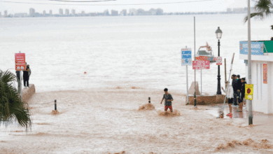 Las lluvias torrenciales de la dana Alice mantienen en alerta el litoral mediterráneo