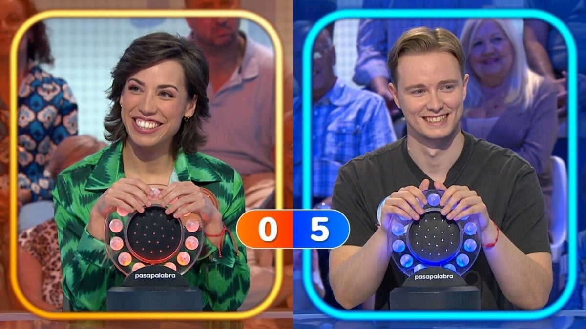 Manu y Rosa en un programa de 'Pasapalabra'