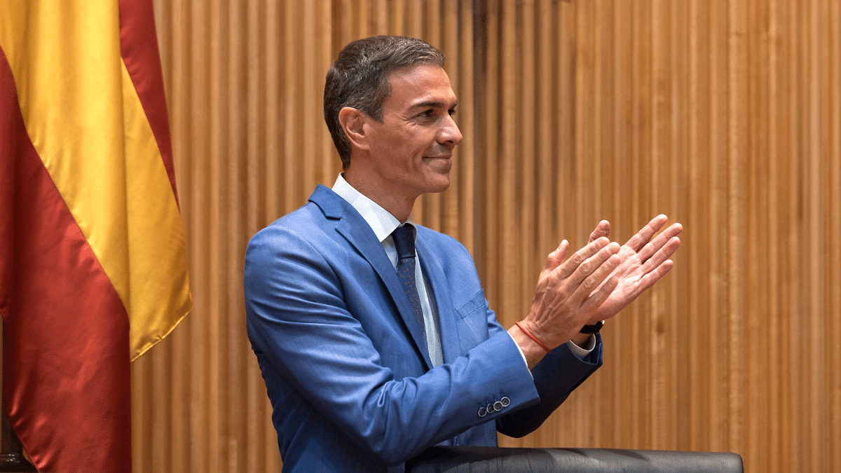 Pedro Sánchez el pasado 15 de septiembre en el Senado durante la reunión interparlamentaria del Grupo Socialista.