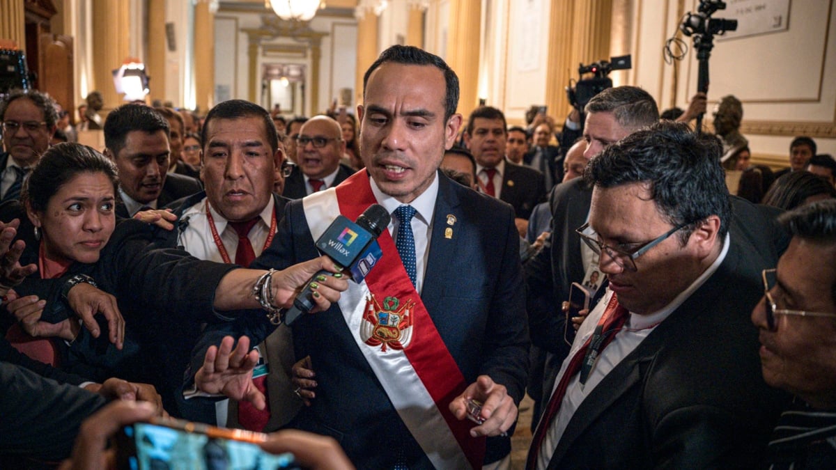 Jose Jerí tras jurar su cargo como sucesor de Dina Boluarte en Lima