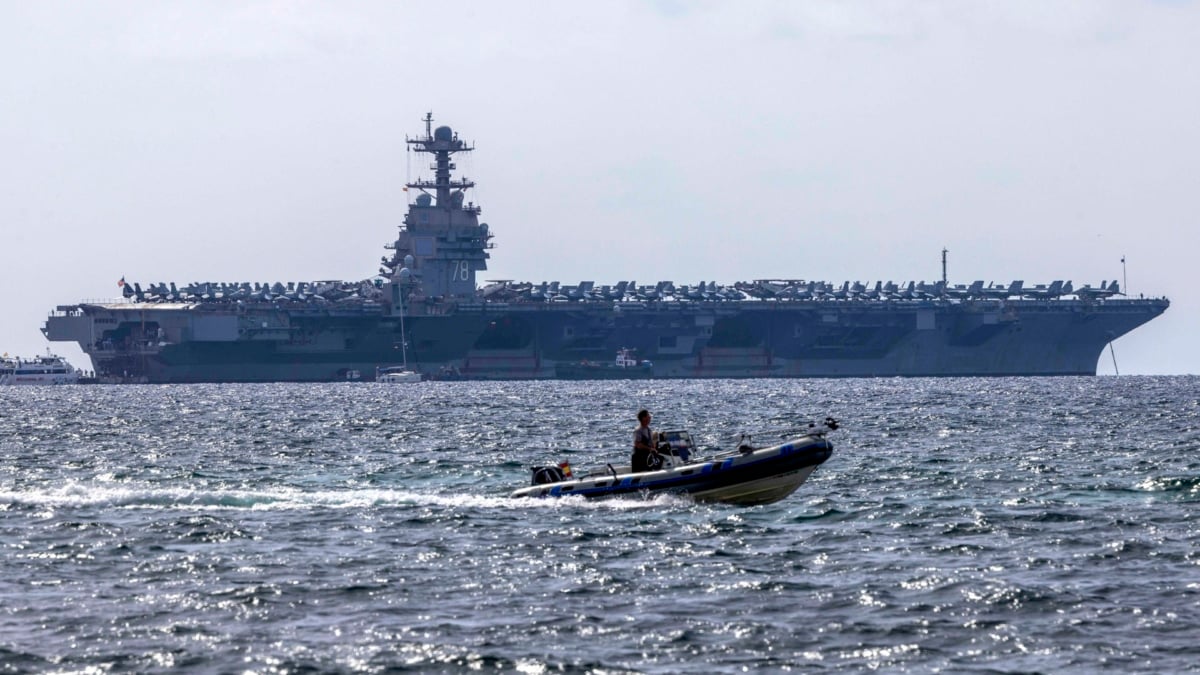 El portaaviones de EEUU que ahora llegará al Caribe