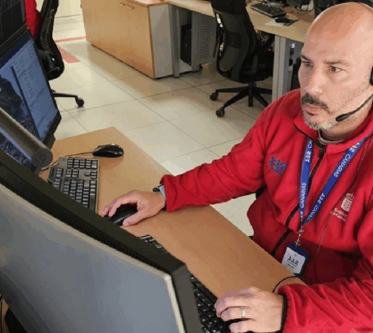 Mujer herida moderada tras volcar su coche en Garafía, La Palma