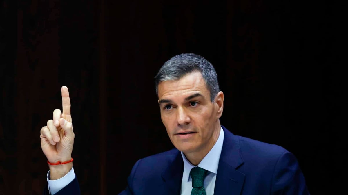 El presidente del Gobierno, Pedro Sánchez, en la comparecencia de la 'comisión Koldo' del Senado, este jueves