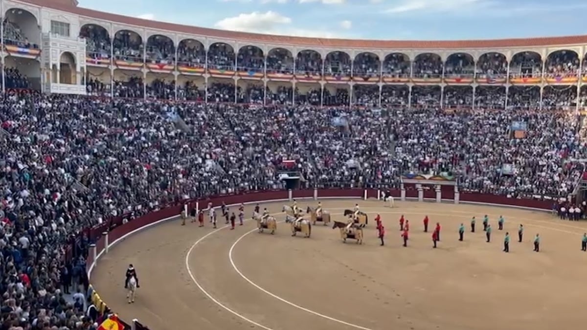 Así sonó el himno de España en Las Ventas en la corrida de la Hispanidad