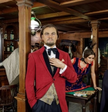 Imagen de Leonardo Di Caprio en su escultura en el Museo de Cera