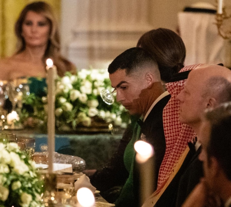 Cristiano Ronaldo, el invitado estrella de los saudíes en la cena de Trump