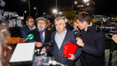 Santos Cerdán sale de prisión: "Se están hablando muchas mentiras y manipulaciones de los informes de la UCO"