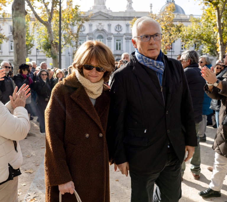 La exfiscal general del Estado, Dolores Delgado, se manifiesta ante el Supremo contra el fallo que condena a García Ortiz