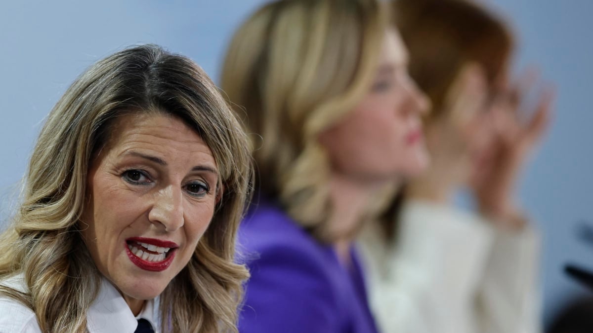 La vicepresidenta segunda del Gobierno, ministra de Trabajo y líder política de Sumar en el Ejecutivo, durante una comparecencia posterior al Consejo de Ministros, este martes
