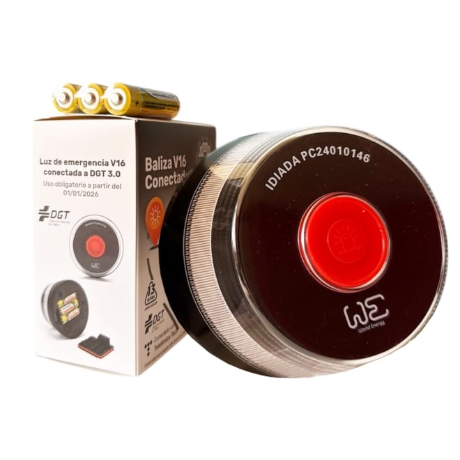 Imagen de la baliza V16 de la marca World Energy