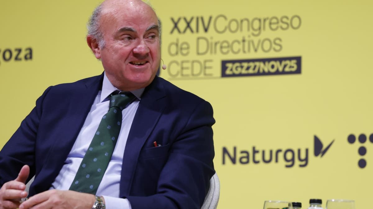 El vicepresidente del Banco Central Europeo (BCE), Luis de Guindos participa en el 24º Congreso de Directivos de la Fundación CEDE.
