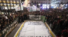 Más de 6.000 personas salen a la calle en Madrid  en defensa de la universidad pública