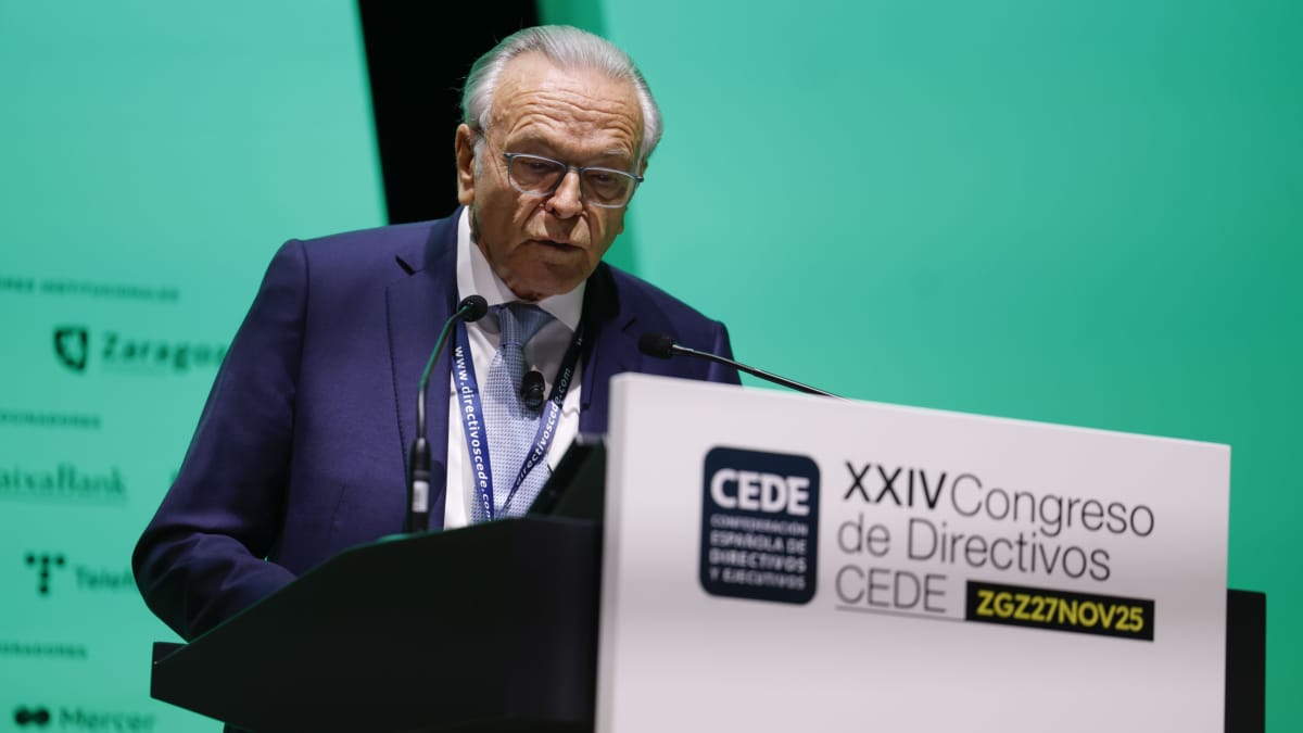 Isidro Fainé, presidente de la Fundación La Caixa, participa en el XXIV Congreso de Directivos de la Fundación CEDE.
