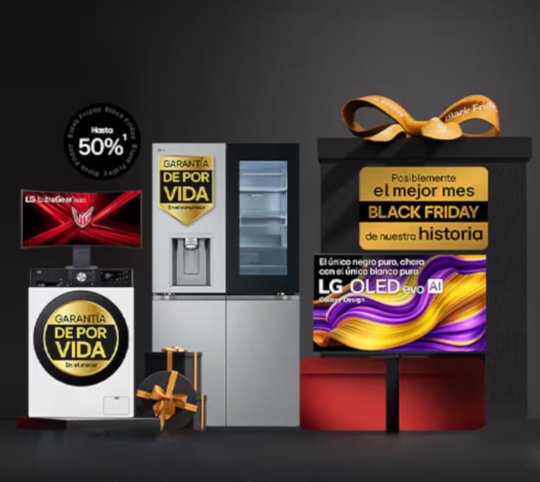 5 chollazos del Black Friday de LG para que compres la mejor tecnología con rebajas de hasta el 50%