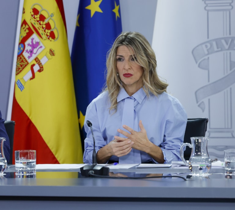 Yolanda Díaz calienta el ERE de Telefónica y abre un choque en el Gobierno: "El dinero público no está para despedir a nadie"
