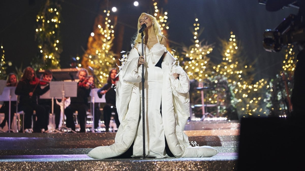 Christina Aguilera en una escena de My Kind of Christmas.