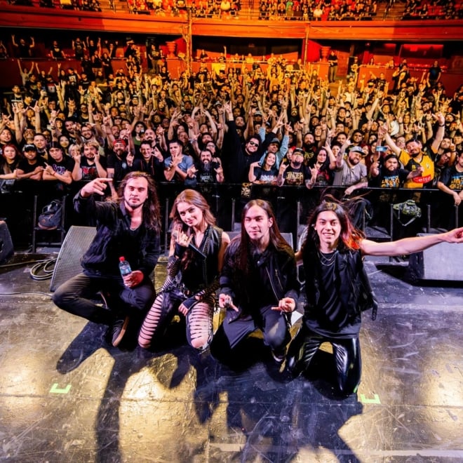 La banda de metal, Decessus, en uno de sus conciertos el año pasado.