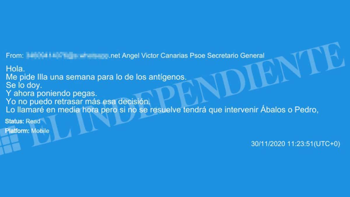 Torres propuso una reunión con Illa, Ábalos y Sánchez para cerrar la compra de PCR a la empresa de Aldama