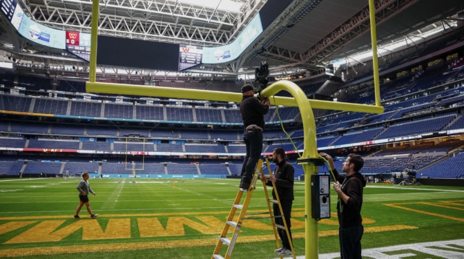 VÍDEO | La transformación del Bernabéu para la NFL