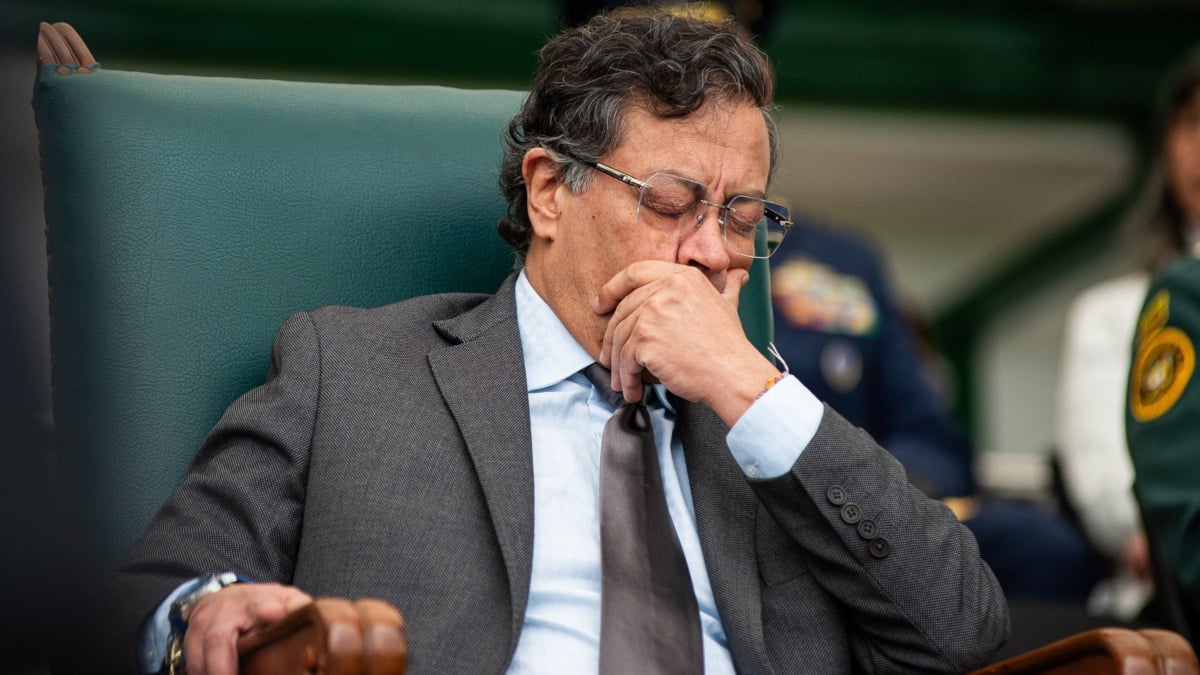 Gustavo Petro, presidente de Colombia, en un acto oficial en Bogotá