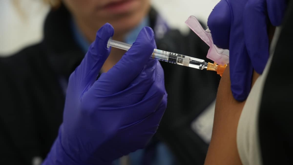 Vacunación contra la gripe en Bilbao.