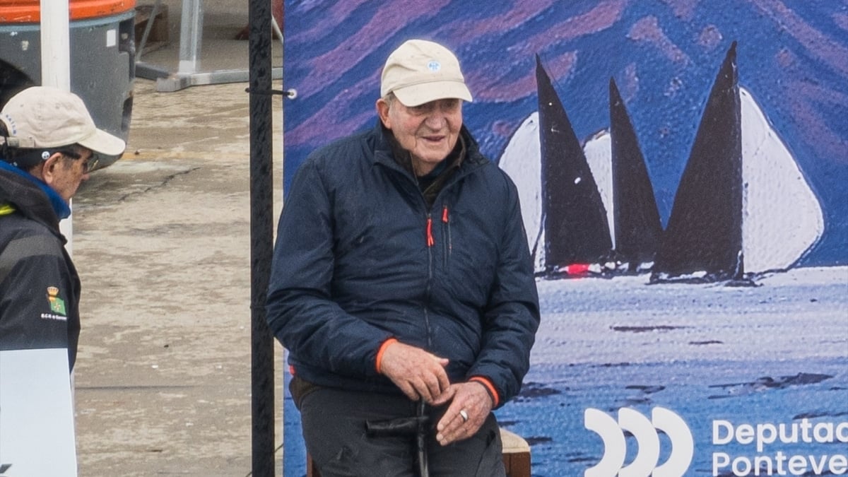 El Rey emérito Juan Carlos I, en Sanxenxo.