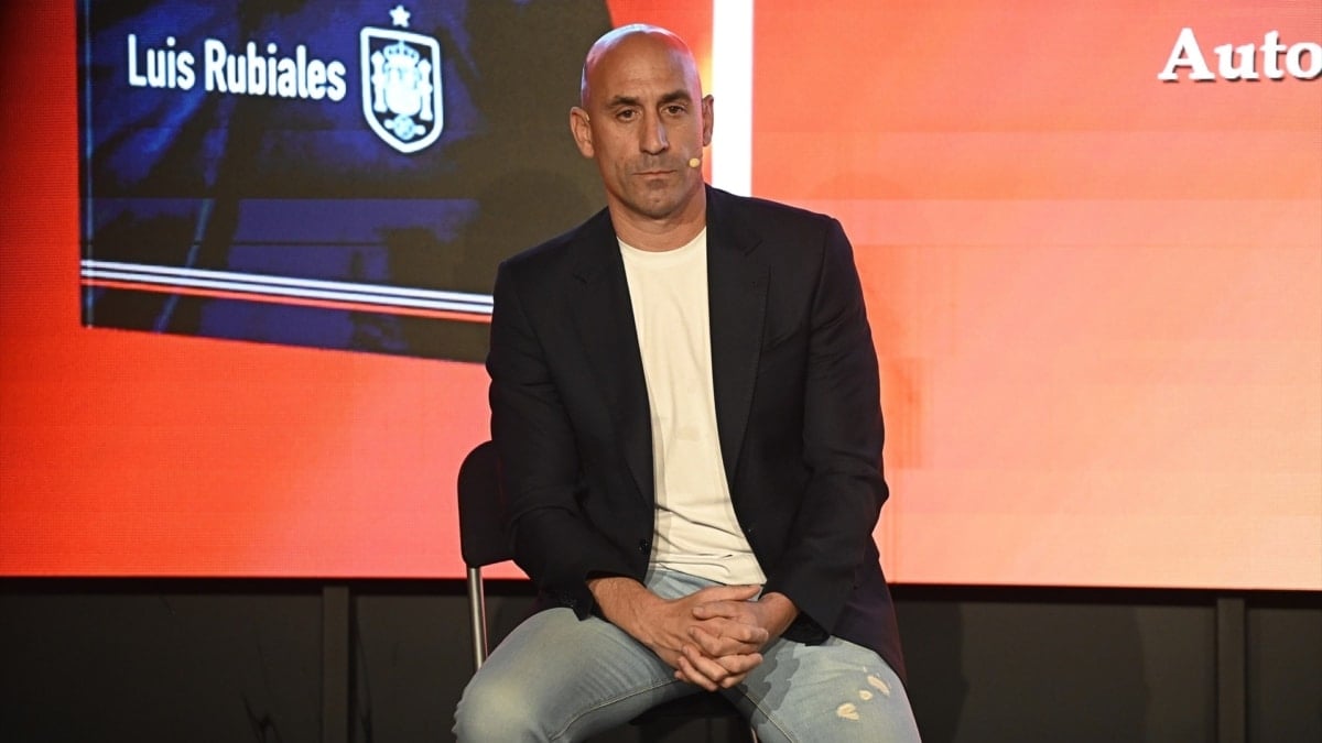 Luis Rubiales, en la presentación de su libro