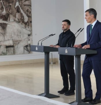 Zelenski visita el Reina Sofía y contempla el Guernica de Picasso acompañado [...]