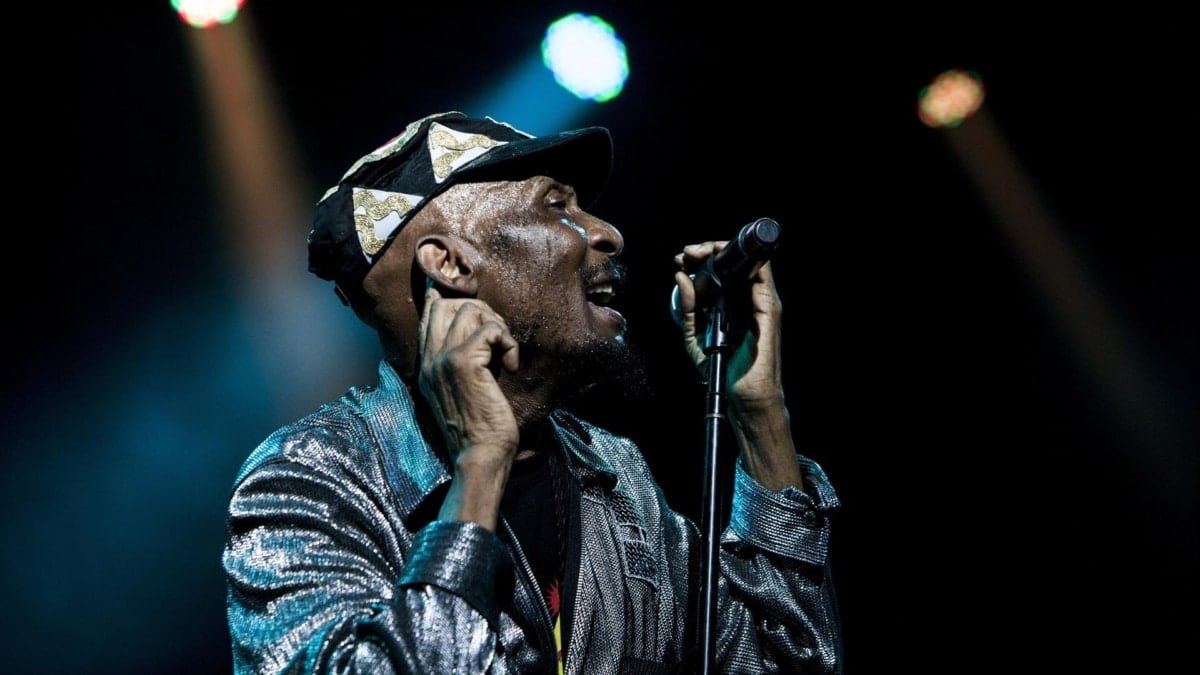 Jimmy Cliff durante una actuación en Byron Bay, Australia, en 2015.