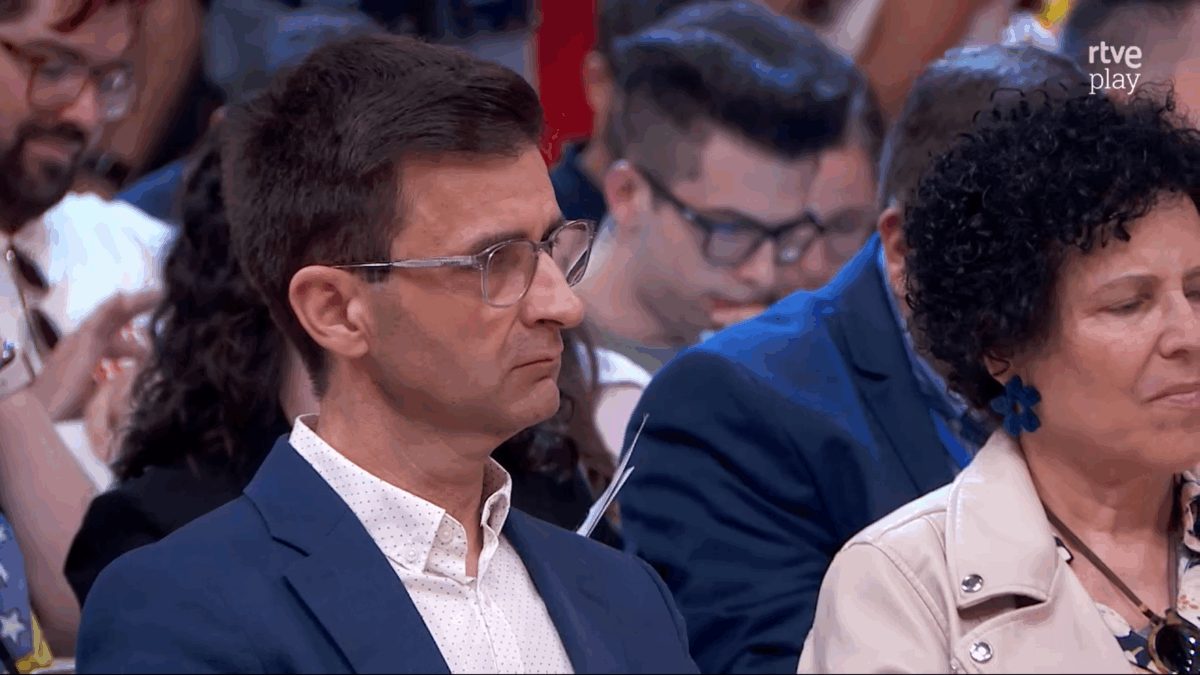 José Pablo López, presidente de RTVE, durante la presentación del Benidorm Fest 2026