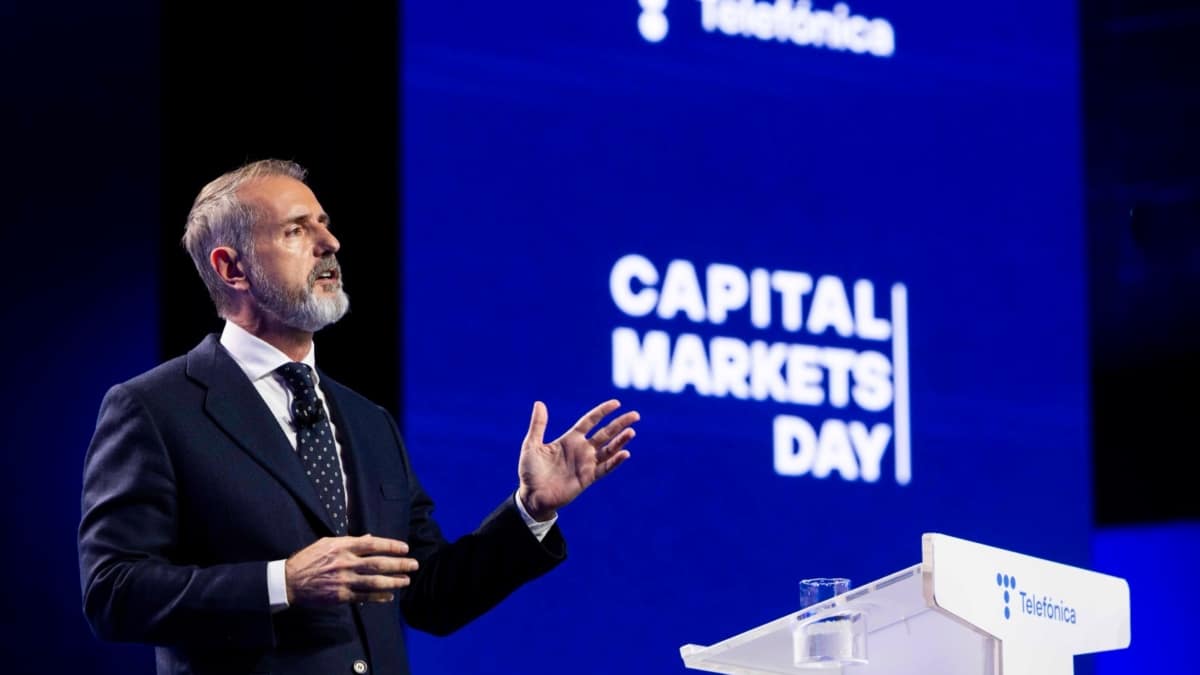 Marc Murtra, durante su discurso en el Capital Markets Day de 2025