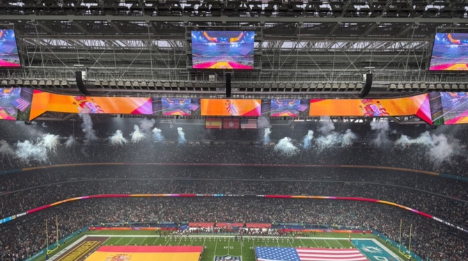 La NFL saca pecho del ambientazo en el Bernabéu con los himnos de España y EEUU