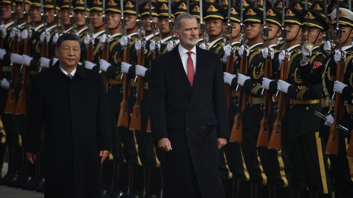 Xi Jinping y el Rey de España en Pekín