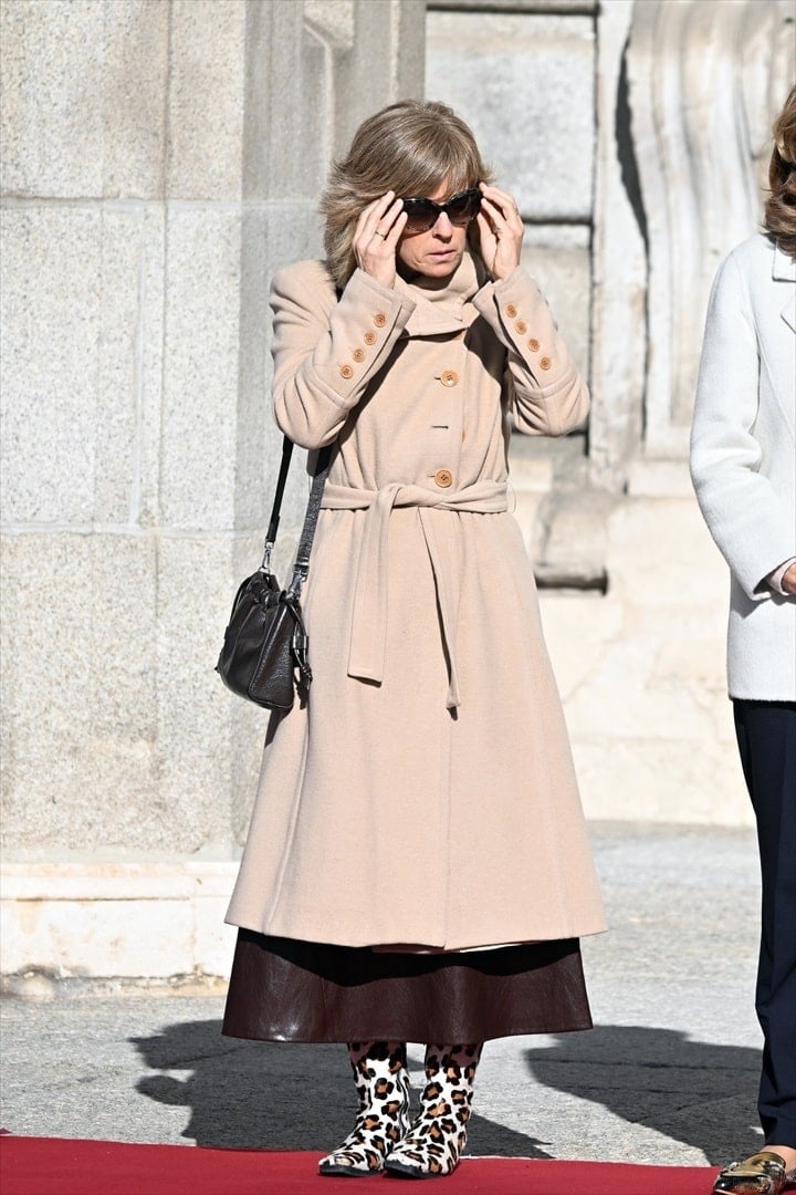 Marta Carazo durante la recepción con honores celebrada en el Palacio Real, a 26 de noviembre de 2025, en Madrid (España). José Oliva / Europa Press REYES;PRESIDENTE;ALEMANIA;VISITA DE ESTADO;PALACIO REAL 26/11/2025