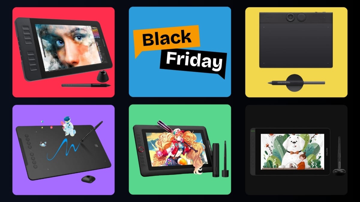 Mejores tabletas gráficas Black Friday 2025 de Amazon: Wacom, XP-PEN, HUION y más en oferta