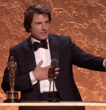 Tom Cruise durante su discurso en los Governors Awards.