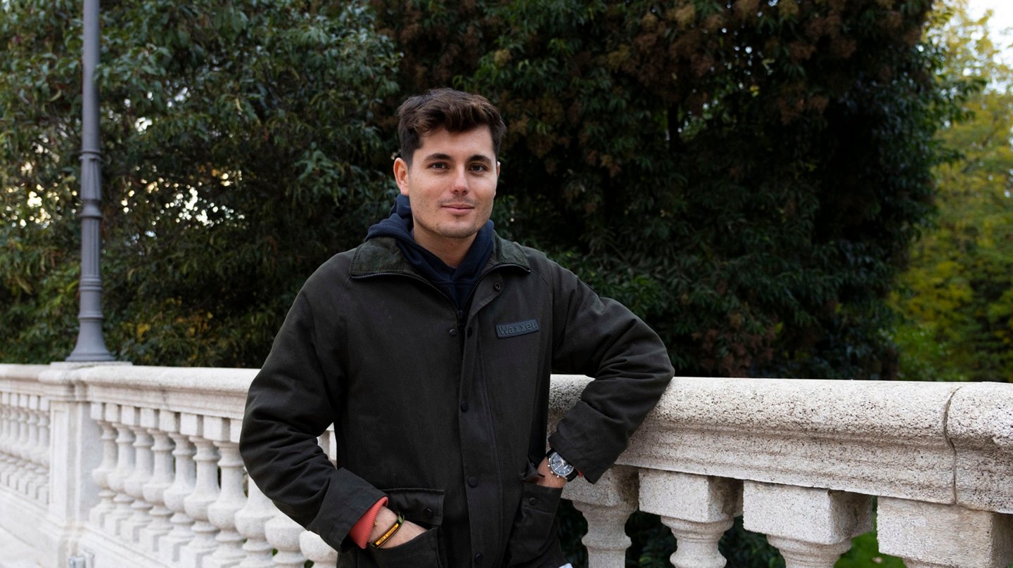 Vito Quiles durante la entrevista.