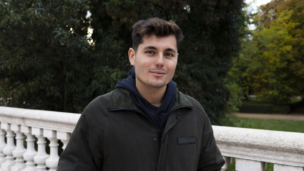 Vito Quiles durante la entrevista.