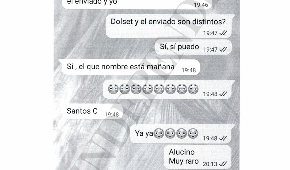 Los mensajes de Luis del Rivero al fiscal Stampa tras la reunión con Leire Díez: "El 1 es quien decide"