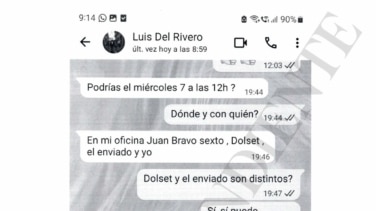 Los mensajes de Luis del Rivero al fiscal Stampa tras la reunión con Leire Díez: "El 1 es quien decide"